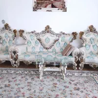 مبل سلطنتی 9نفره چوب اصل در حد نو