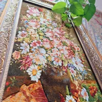 بافت حرفه‌ای تابلو فرش فقط گره ای ۶۸تومن