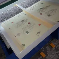 خدمات نگین حرارتی و فروش شال و روسری نگین دار