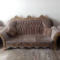 مبلمان 8 نفره مخملی|مبلمان خانگی و میز عسلی|شیراز, گلکوب|دیوار