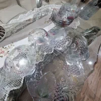 سرویس کریستال اصل چک ۱۴تیکه طرح برجسته ۷رنگ|ظروف سرو و پذیرایی|تهران, تهرانپارس غربی|دیوار