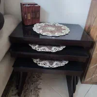 میزجلو مبلی همراه ۳تا میز عسلی|مبلمان خانگی و میز عسلی|شهریار, شهرک وائین|دیوار