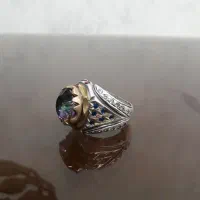 انگشتر نقره.نگین کوارتز هفت رنگ|جواهرات|اندیشه, اندیشه فاز ۱|دیوار