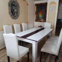 میز غذا خوری 8نفره ترکیه شهر سهند|میز و صندلی غذاخوری|سهند, |دیوار