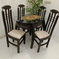 میز نهارخوری۴نفره شیک وسالم وتمیز(درحدنو)
