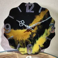 ساعت رزینی دست ساز|ساعت دیواری و تزئینی|یزد, |دیوار