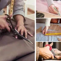 کمک برشکار در کارگاه خیاطی/خانم