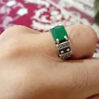 نقره ۹۲۵ کلکسیونی  یشم یا زمرد