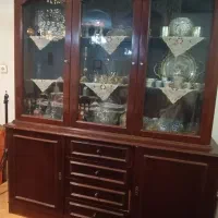 بوفه تمام چوبی وینتیج دوتکه