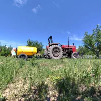 سم پاشی باغ ۱۰۰۰ هزار لیتری میانه روستای کنگاور