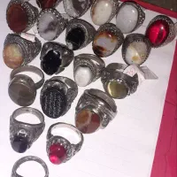 ۲۰عدد انگشتر با سنگ اصل و معدنی