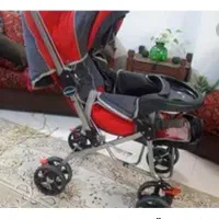 کالسکه نوزاد و صندلی غذا و روروئک وگهواره