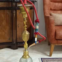 قلیان عربی تنه برنجی|صنایع دستی و سایر لوازم تزئینی|کرج, شاهین‌ویلا|دیوار