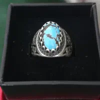 انگشتر نقره با سنگ بی نظیر و کلکسیونی