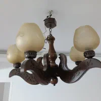 لوستر 5 حباب در حد نو