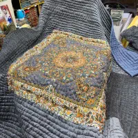 لحاف کرسی دست دوز|رختخواب، بالش، پتو|اصفهان, سرچشمه|دیوار