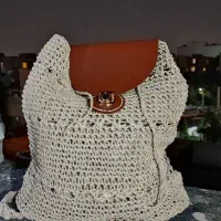 کوله چرم کار دست