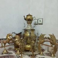 سماور برنزی وتندیس برنزی