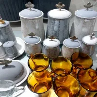 پاسماوری سرامیکی صبحانه خوری و فنجان بستنی خوری