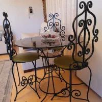 میز نهار خوری ۴ نفره همراه ۴ صندلی