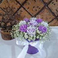 باکس گل شمعی ماندگار|گل مصنوعی|رشت, سلیمانداراب|دیوار