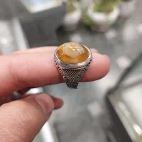 انگشتر عقیق یمنی و باباقوری|جواهرات|آران و بیدگل, |دیوار