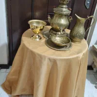 میزخاطره(سرویس سماوربرنجی زغالی،قوری،پارچ)|کلکسیون اشیاء عتیقه|تهران, جوانمردان (اندیشه)|دیوار