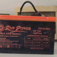 ۲عدد باتری ۱۲ ولت ۷ آمپر آسانسور  (کارکرده)