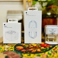 شارژر اصلی آیفون ۲۰ وات و کابل شارژر ۱۵ و ۱۶ و ۱۷