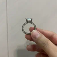 انگشتر تک نگین استیل