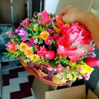 گل های مصنوعی رنگارنگ|گل مصنوعی|بوشهر, |دیوار