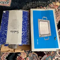 ۲ عدد سینی پذیرایی مدل سیلور|ظروف سرو و پذیرایی|رباطکریم, رباطکریم|دیوار