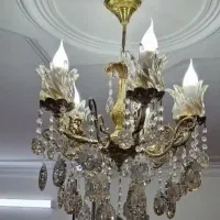 دو عدد لوستر تمام برنز