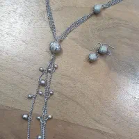 نیم ست گردنبند و گوشواره مجلسی