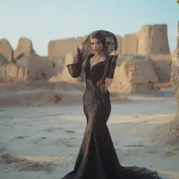 لباس مجلسی ژورنالی مزون دوز