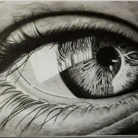 طراحی چهره/سیاه قلم/نقاشی