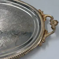 سینی سیلور قدیمی عتیقه