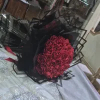 دسته گل روبانی