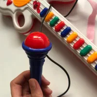 گیتار اسباب بازی موزیکال با میکروفون