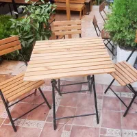 میز و صندلی تاشو ترمود بارنگ کوره ای مدل03|میز و صندلی غذاخوری|اصفهان, ردان|دیوار