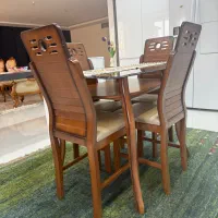 فروش میز و صندلی صبحانه خوری چوبی ۴نفره|میز و صندلی غذاخوری|شاهین‌شهر, سعدی جنوبی|دیوار