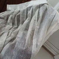 پرده حریر تمیز و سالم