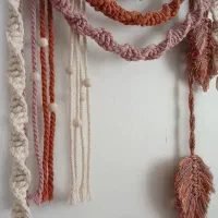 دیوار کوب مکرومه