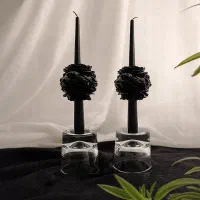 شمع قلمی همراه گل آلاله