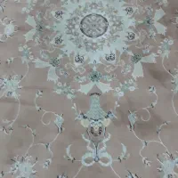 فرش 6 متری ماشینی سالم کرم رنگ