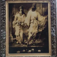 تابلو فرش دستبافت کوروش و ماندانا