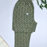 شلوار نخ پنبه قواره بزرگ طرح ستاره فری سایز تا ۵۲