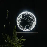 تابلو برجسته ماه قطر ۵۰/ شبتاب و با لاین نوری