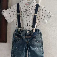 لباس پسرانه و کفش  شماره ۱ کاملا نو