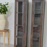 بوفه، ام دی اف با درب شیشه ای